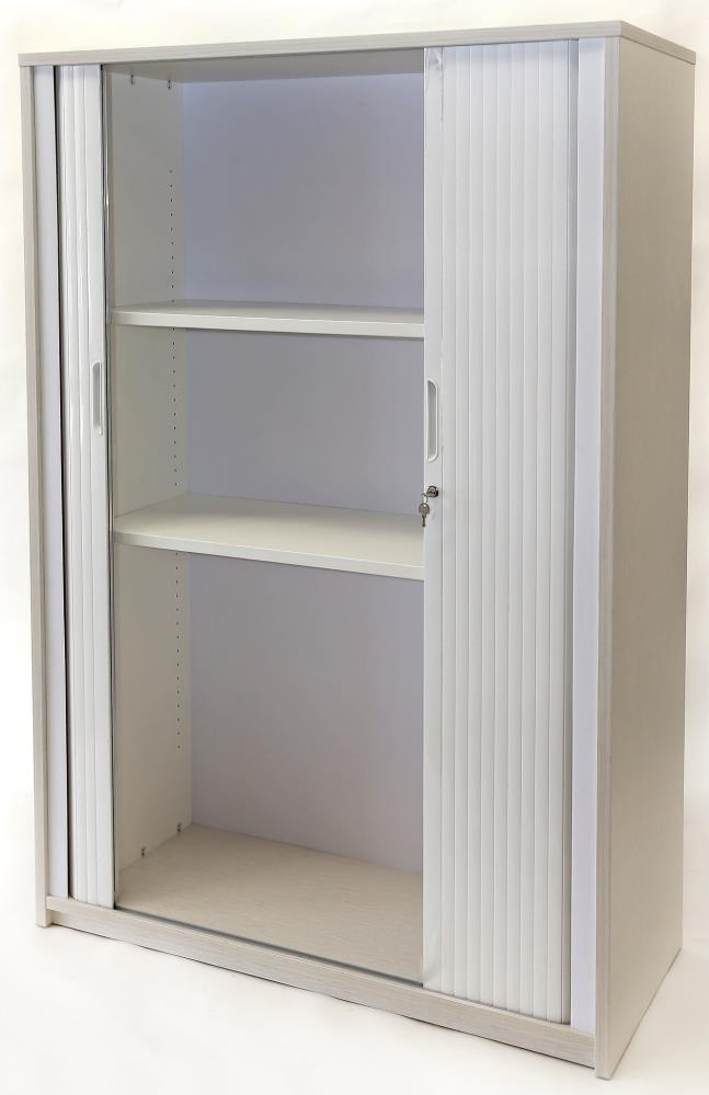 Essentials Tambour - 2000h x 1200w-Storage-Affinity Maple-North Island Delivery-Commercial Traders - Office Furniture