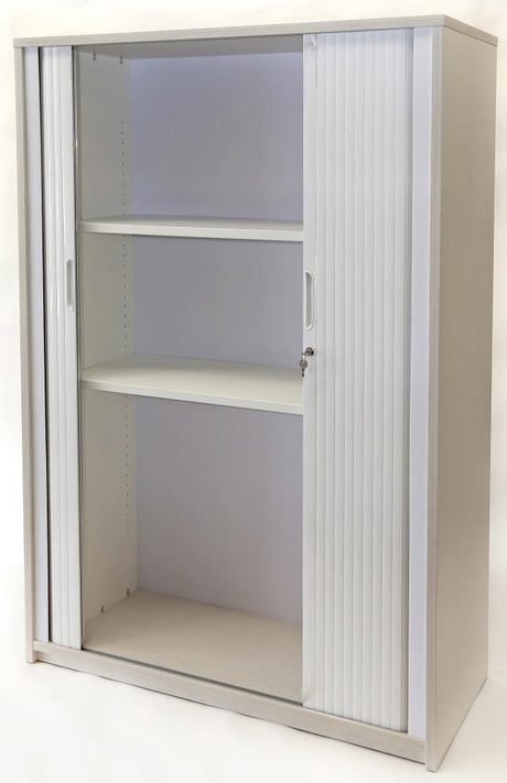 Essentials Tambour - 1800h x 1200w-Storage-Affinity Maple-North Island Delivery-Commercial Traders - Office Furniture