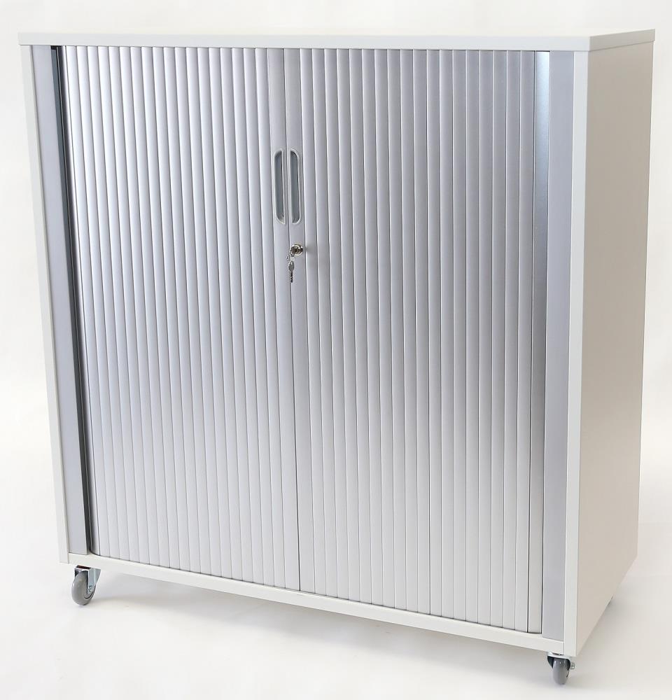 Essentials Tambour - 1200h x 900w-Storage-Affinity Maple-North Island Delivery-Commercial Traders - Office Furniture