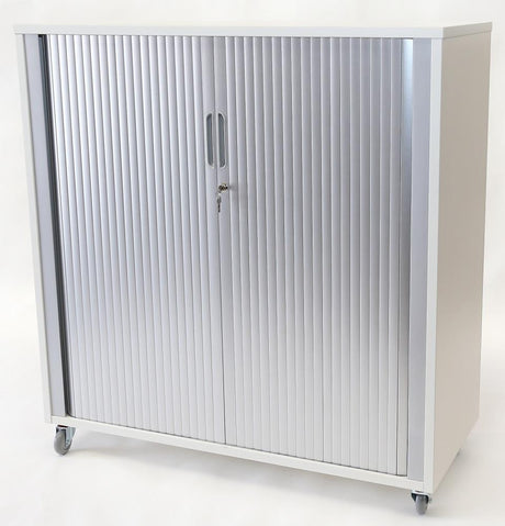 Essentials Tambour - 1200h x 900w-Storage-Affinity Maple-North Island Delivery-Commercial Traders - Office Furniture