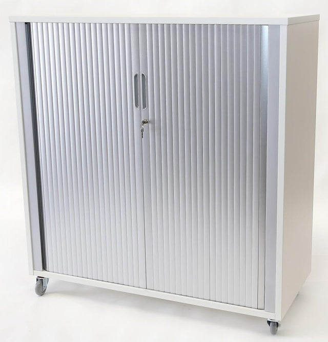 Essentials Tambour - 1200h x 900w-Storage-Affinity Maple-North Island Delivery-Commercial Traders - Office Furniture