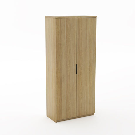 Karaka Tall Cupboard 1800h x 800w x 400d-Storage-Classic Oak-No Lock-North Island Delivery (Ground Floor)-Commercial Traders - Office Furniture
