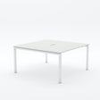 Alti 2 Person Pod Desk 1200W-Desking-White-Commercial Traders - Office Furniture