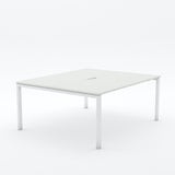 Alti 2 Person Pod Desk 1800W-Desking-White-White-North Island Delivery-Commercial Traders - Office Furniture