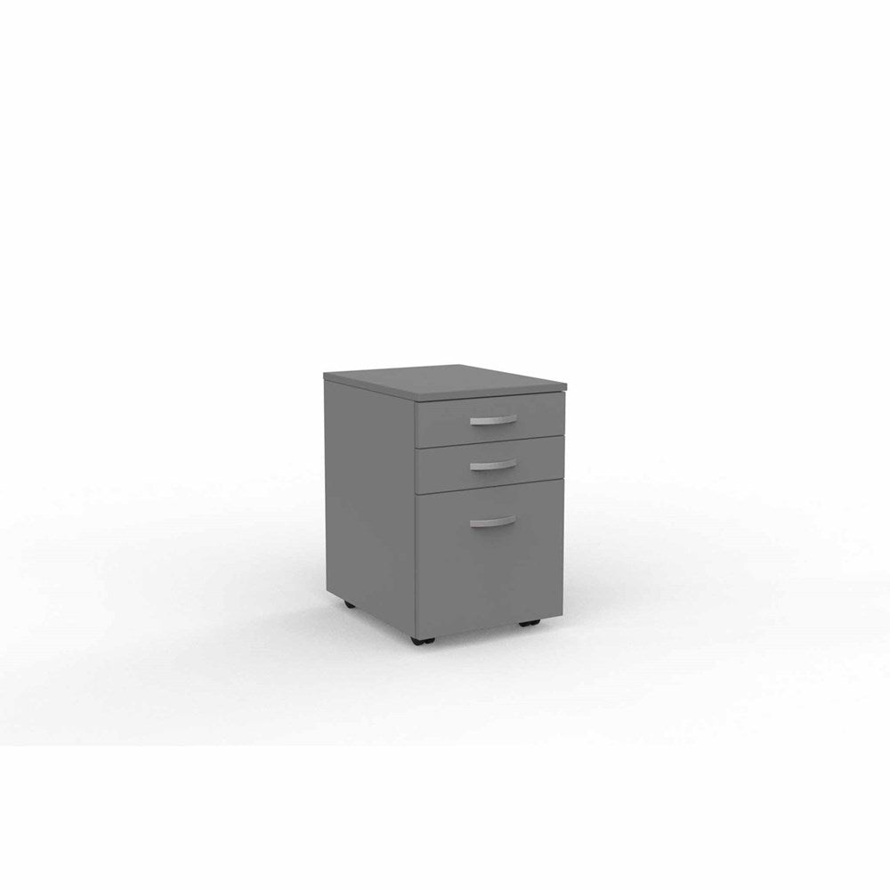 EKO Under Desk Drawers-Storage-Silver-2 Drawer and File-Commercial Traders - Office Furniture