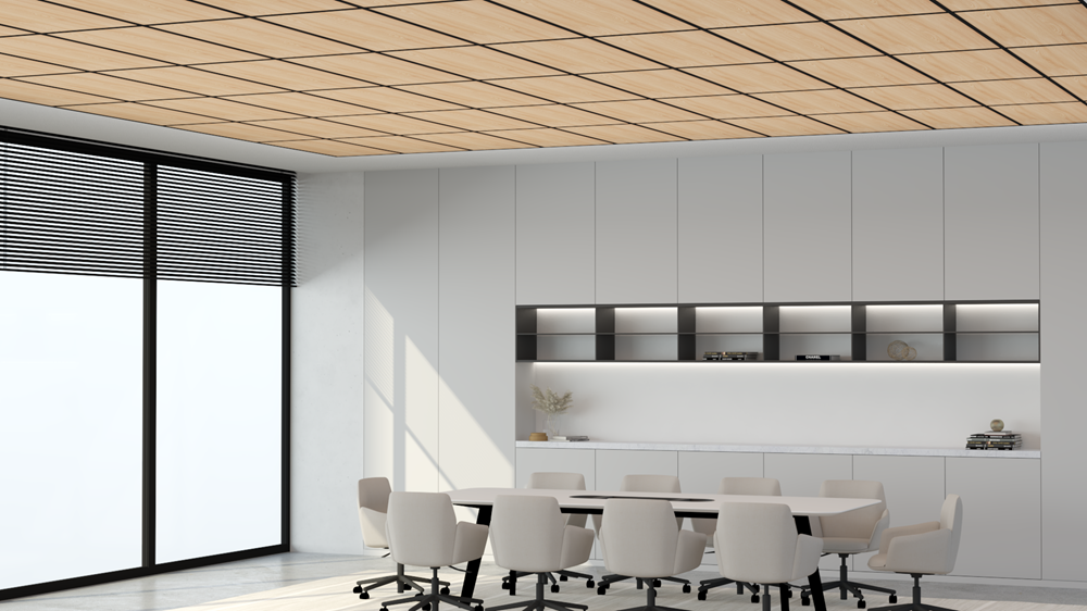 Acoustic TimberTone Wall and Ceiling Panel-Acoustic-Beech-Commercial Traders - Office Furniture