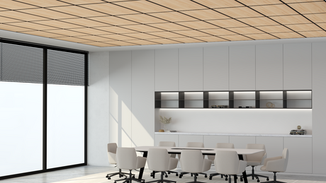 Acoustic TimberTone Wall and Ceiling Panel-Acoustic-Beech-Commercial Traders - Office Furniture