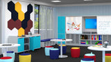 Sonic Acoustic Wall Tiles-Acoustic-Square 300 x 300-Black-Commercial Traders - Office Furniture