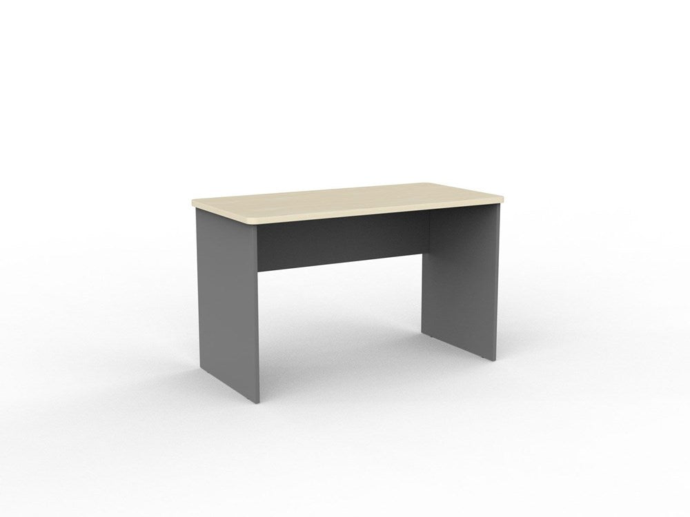 EKO Desk-Desking-1200 x 600-Nordic Maple/Silver-Commercial Traders - Office Furniture