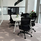 Elon Mesh Chair-Office Chairs-No Thanks-Black Nylon-North Island-Commercial Traders - Office Furniture