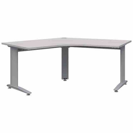 Energy Desk 1350 x 1350 - 120 Degree Workstation-Desking-Silver Strata-Silver-Commercial Traders - Office Furniture