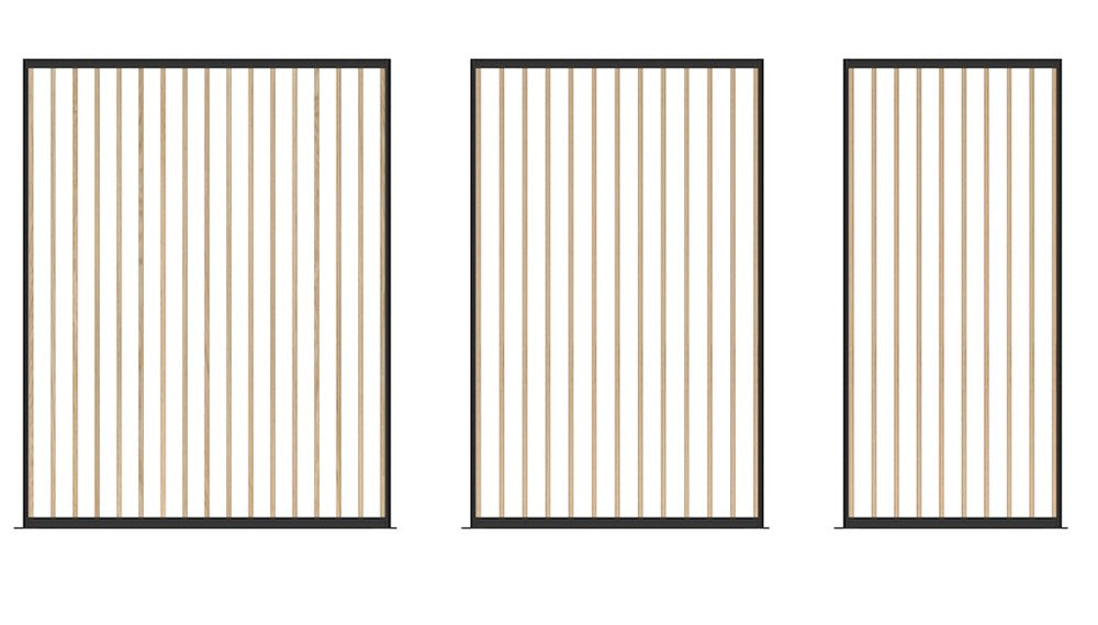 Connect Fin 70 - 1500mm High Partition Screen-Office Partitons-900 wide-Black-Commercial Traders - Office Furniture