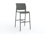 Mote Bar Stool-Lunchroom Chairs-Charcoal-Black-Commercial Traders - Office Furniture