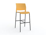 Mote Bar Stool-Lunchroom Chairs-Daffodil-Black-Commercial Traders - Office Furniture