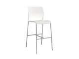 Anvil Bar Leaner 1800 x 900 And Mote Stool Package-Meeting Room Furniture-White-Commercial Traders - Office Furniture