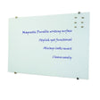 Prowite Glass Writing Board - White 1800 x 1000-Glass Writing Boards-Standard Acrylic-Commercial Traders - Office Furniture