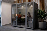 Tuesday Large Booth V1-Acoustic-Storm Grey-Commercial Traders - Office Furniture