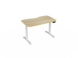 Haven Electric Standing Desk - Radius Top-Desking-1200 x 700-Atlantic Oak-White-Commercial Traders - Office Furniture