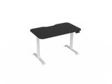 Haven Electric Standing Desk - Radius Top-Desking-1200 x 700-Black-White-Commercial Traders - Office Furniture