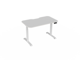 Haven Electric Standing Desk - Radius Top-Desking-1200 x 700-White-White-Commercial Traders - Office Furniture