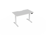 Haven Electric Standing Desk - Rectangular Top-Desking-1200 x 700-White-White-Commercial Traders - Office Furniture
