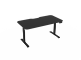 Haven Electric Standing Desk - Radius Top-Desking-1500 x 800-Black-Black-Commercial Traders - Office Furniture