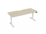 Haven Electric Standing Desk - Radius Top-Desking-1800 x 800-Nordic Maple-White-Commercial Traders - Office Furniture
