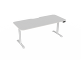 Haven Electric Standing Desk - Radius Top-Desking-1800 x 800-White-White-Commercial Traders - Office Furniture