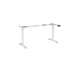 Haven Electric Desk (Dual Motor) - Frame Only-Desking-1200-1800mm-White-Commercial Traders - Office Furniture