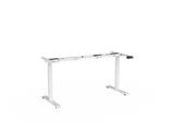 Haven Electric Desk (Dual Motor) - Frame Only-Desking-1200-1800mm-White-Commercial Traders - Office Furniture