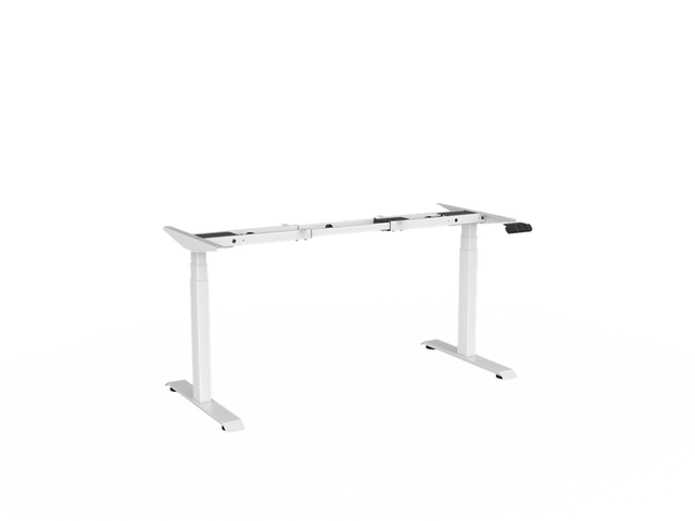 Haven Electric Desk (Dual Motor) - Frame Only-Desking-1200-1800mm-White-Commercial Traders - Office Furniture