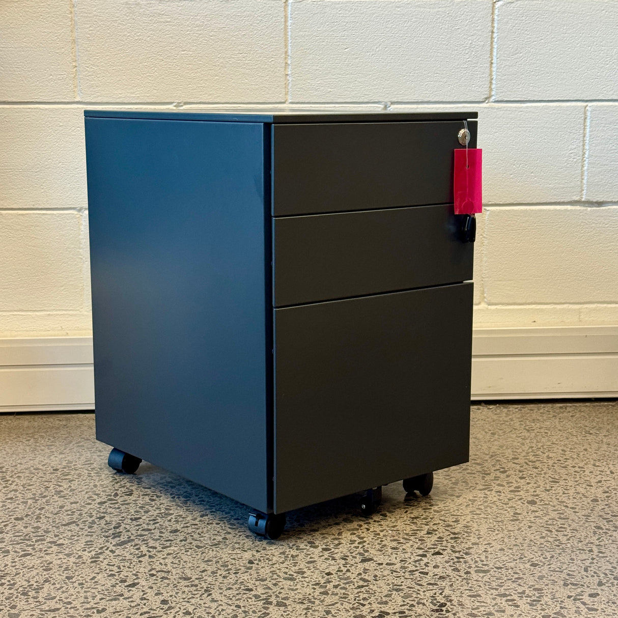 Metal Mobile Pedestal - Charcoal-Storage-Charcoal-Standard-Commercial Traders - Office Furniture