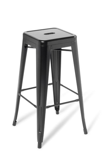 Industry Bar Stool-Lunchroom Chairs-Black-Commercial Traders - Office Furniture