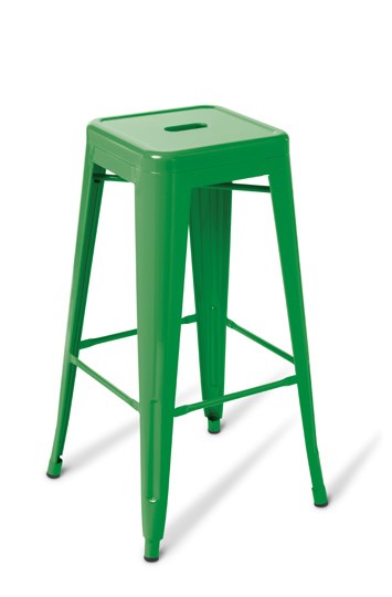 Industry Bar Stool-Lunchroom Chairs-Green-Commercial Traders - Office Furniture