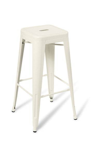 Industry Bar Stool-Lunchroom Chairs-White-Commercial Traders - Office Furniture