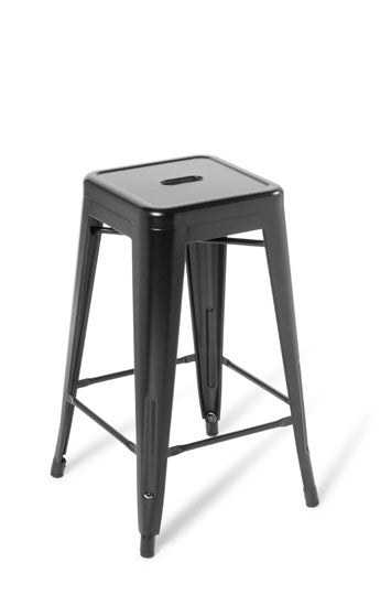 Industry Kitchen Stool-Lunchroom Chairs-Black-Commercial Traders - Office Furniture