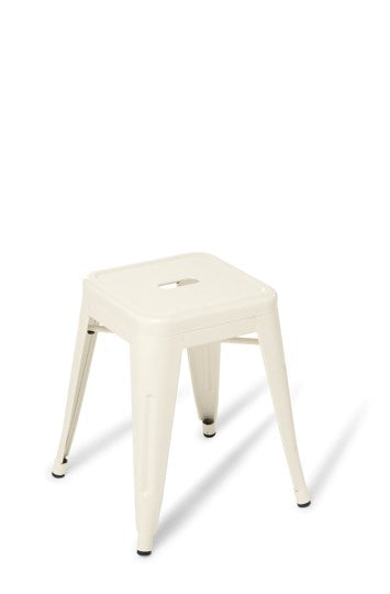 Industry Low Stool-Lunchroom Chairs-White-Commercial Traders - Office Furniture