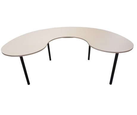 Jelly Bean Desk-Education Furniture-Carribean-Appliance White-North Island-Commercial Traders - Office Furniture