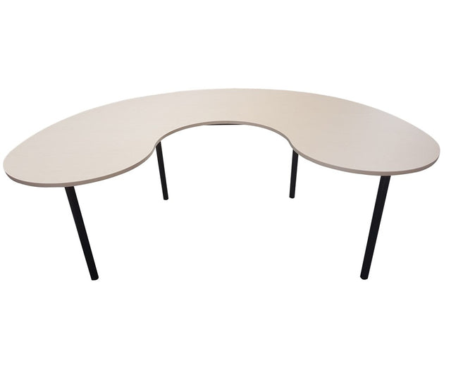 Jelly Bean Desk-Education Furniture-Carribean-Appliance White-North Island-Commercial Traders - Office Furniture