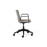 Jubel Castors Hi-Arch Black Upholstered Feature Stitch