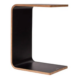 Konfurb Link Side Table-Coffee Tables-Black-Commercial Traders - Office Furniture