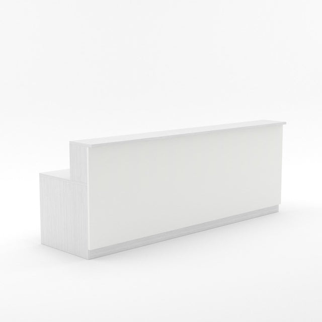 Karaka Reception Counter (2 Person)-Reception Furniture-Silver Strata-3000 wide-North Island Delivery-Commercial Traders - Office Furniture