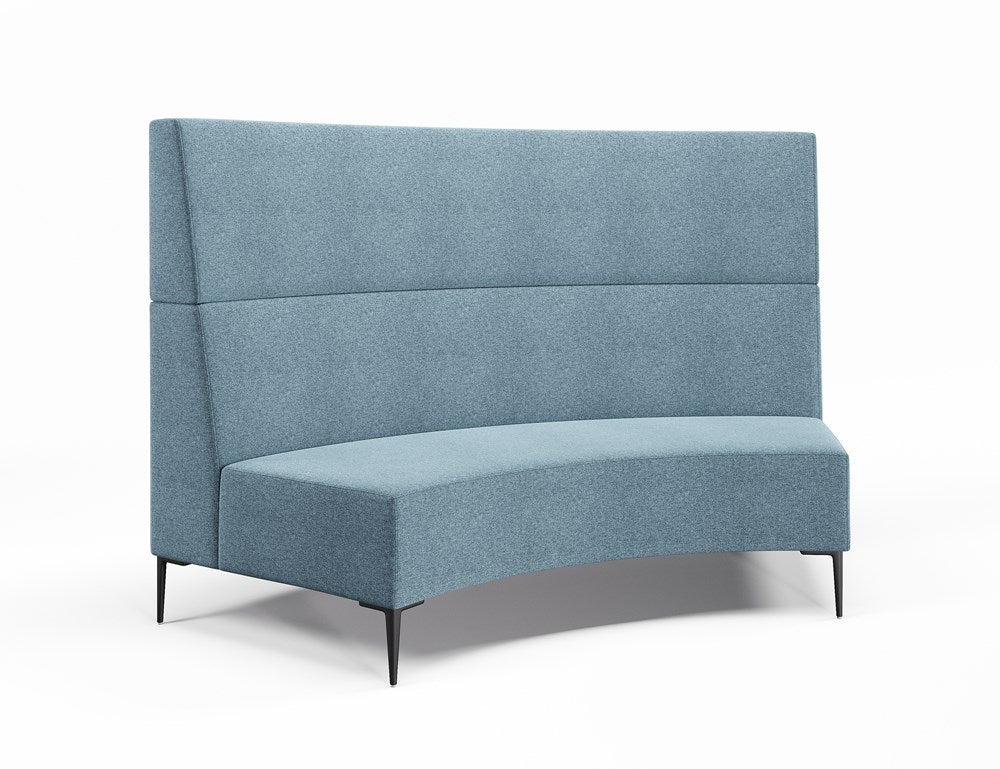 Vista Large 60° Concave-Reception Furniture-Borsari-High-Lustrell (Vinyl)-Commercial Traders - Office Furniture