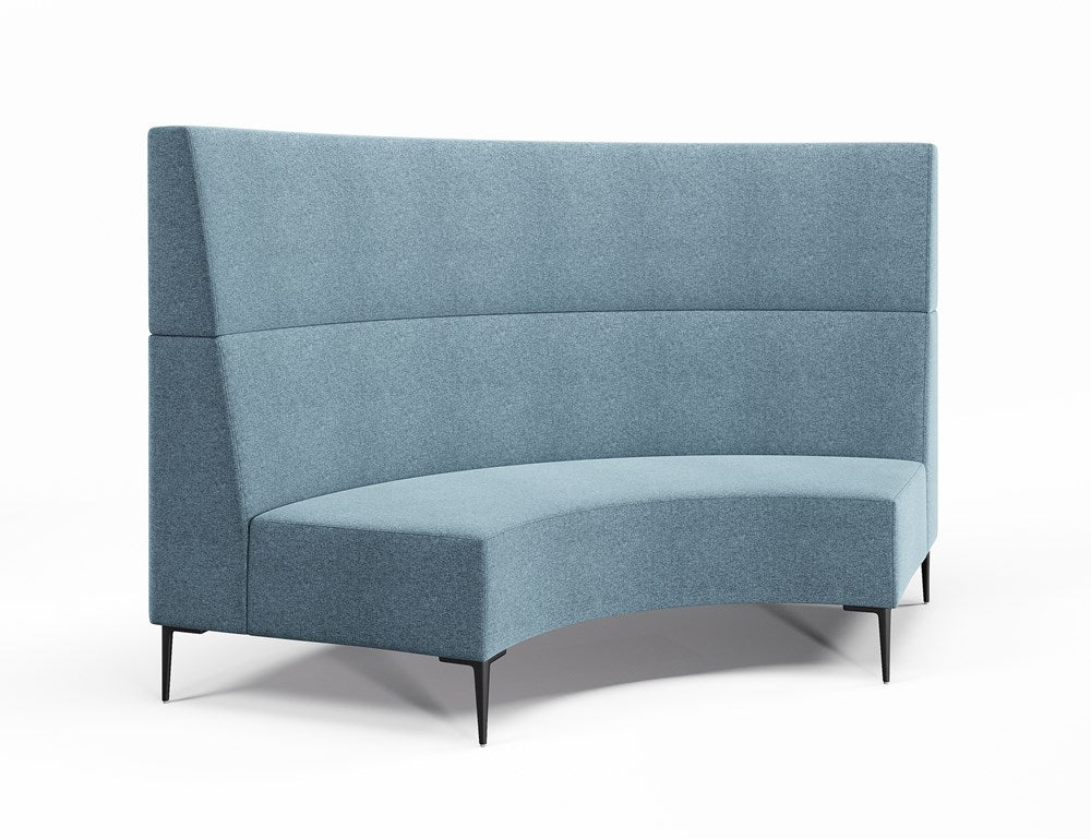 Vista Large 90° Concave-Reception Furniture-Borsari-High-Lustrell (Vinyl)-Commercial Traders - Office Furniture