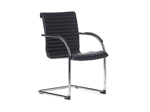 Matrix Guest Chair - Padded (Assembled)-Meeting Room Furniture-Default-Commercial Traders - Office Furniture