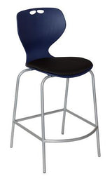 Mata Bar Stool-Lunchroom Chairs-With black seat pad-Taupe-Outside of Auckland - Please Enquire-Commercial Traders - Office Furniture