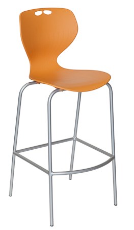 Mata Bar Stool-Lunchroom Chairs-With black seat pad-Taupe-Outside of Auckland - Please Enquire-Commercial Traders - Office Furniture