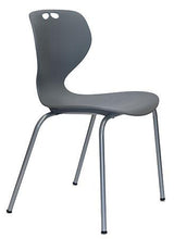 Mata Chair-Lunchroom Chairs-Olive-No seat pad-Black Powdercoat-Commercial Traders - Office Furniture