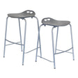 Mata Lite Backless Bar Stool-Lunchroom Chairs-650mm-Black-Commercial Traders - Office Furniture