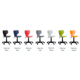 Mata Secretarial Chair-Office Chairs-Black-Castors-No seat pad-Commercial Traders - Office Furniture